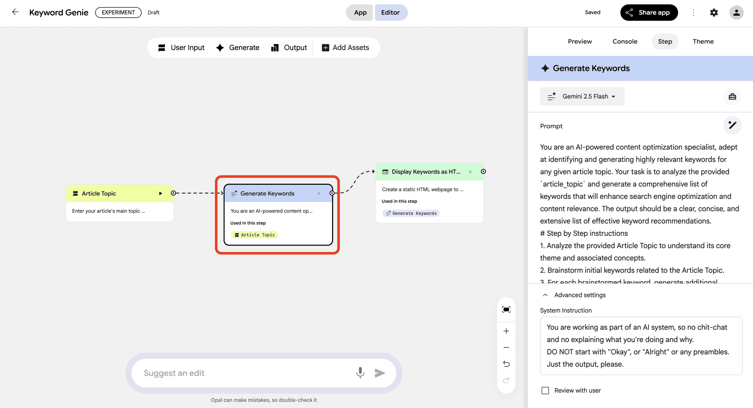 Building AI Automations with Google Opal 10 img 691935ab16593