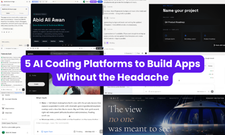 5 AI Coding Platforms to Build Apps Without the Headache