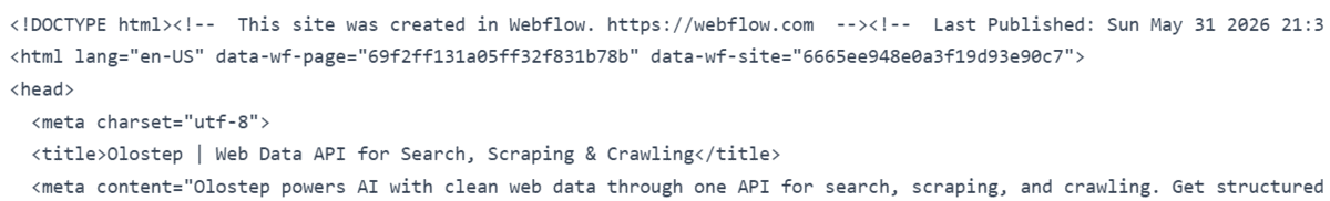 How to Build a Simple AI Web Scraper with Python 1 Raw HTML output from the fetch_page function