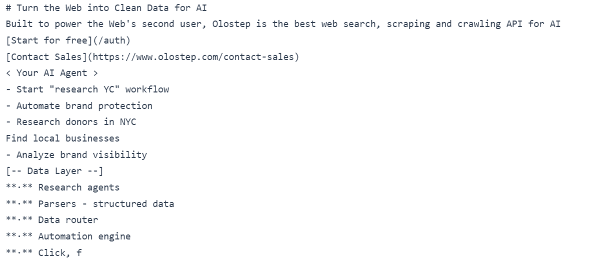 How to Build a Simple AI Web Scraper with Python 3 Markdown output after converting cleaned HTML