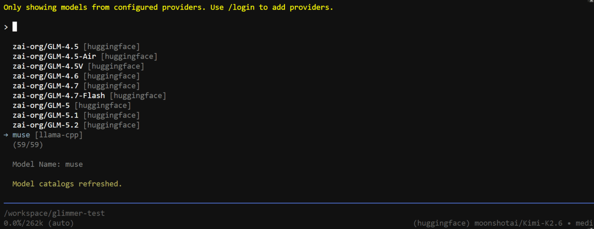 Run Muse Glimmer for Local Vibe Coding with llama.cpp, DFlash, and Pi