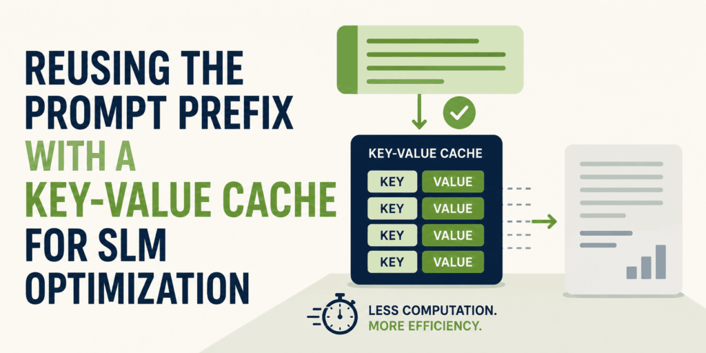 kdn reusing the prompt prefix with a key value cache for slm optimization feature