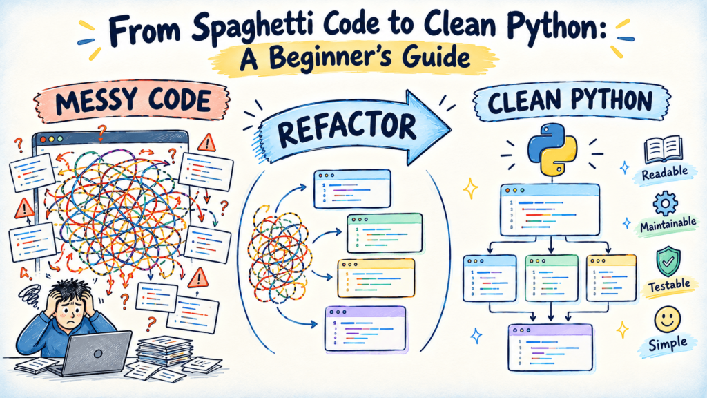 kdn spaghetti code to clean python v1