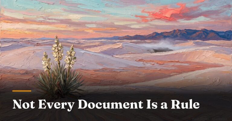 Not Every Document Is a Rule · Hanh D. Brown