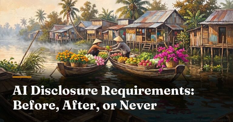 AI Disclosure Requirements: Before, After, or Never