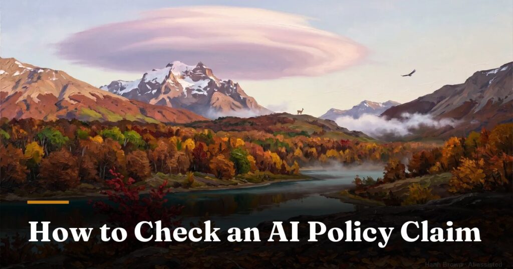 how to check an ai policy claim