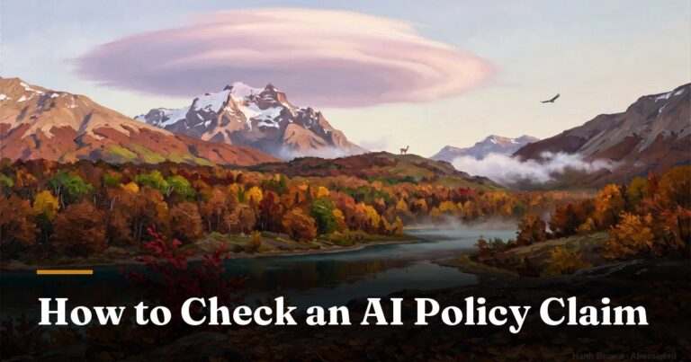 How to Check an AI Policy Claim · Hanh D. Brown