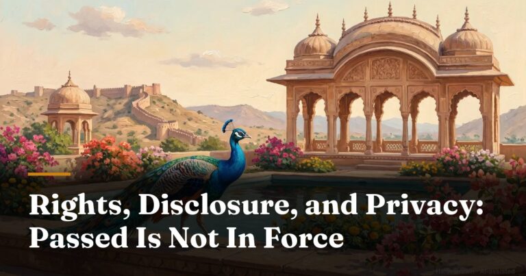 Passed Is Not In Force