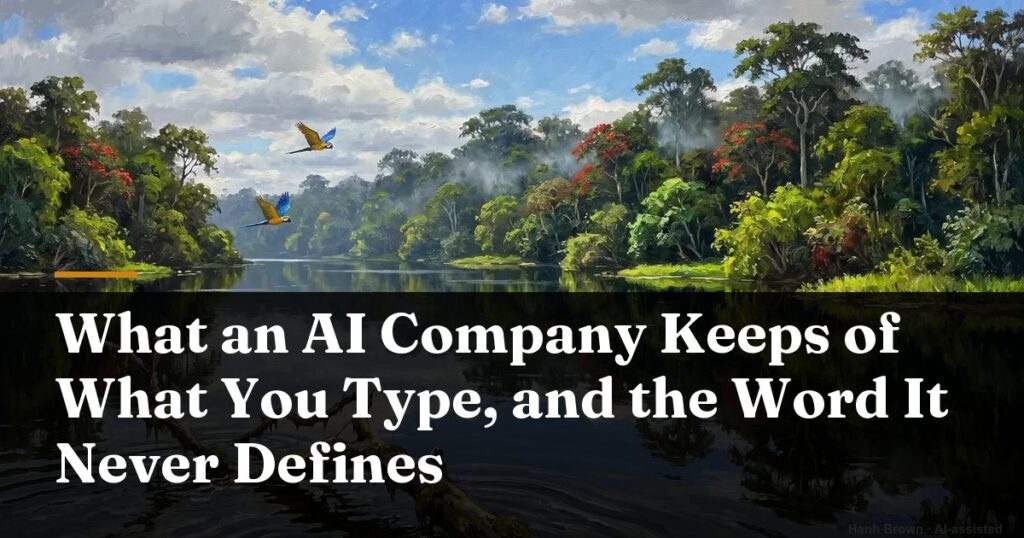 what happens to what you type into an ai