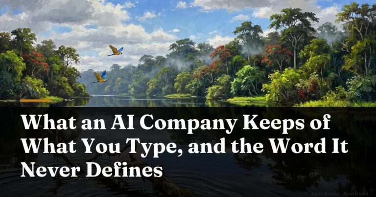 What an AI Company Keeps of What You Type · Hanh D. Brown